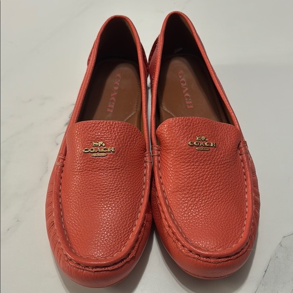 Coach Women's Red Loafers - Picture 1 of 5